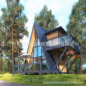 Casa Triangular Portátil de Madera, Moderna, Anticorrosiva, Ecológica, Fácil Instalación para Alojamiento en Hoteles - Product Image 2