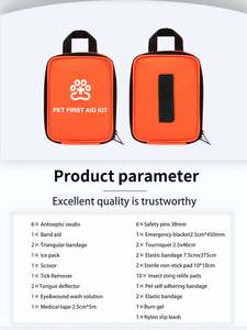 Kit di pronto soccorso per animali domestici con strumenti dentali per cani e gatti-forniture mediche di emergenza per uso esterno e interno - Product Image 5
