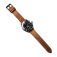 Tali Jam Kulit Asli Crazy Horse Vintage Baru dengan Gesper Pin untuk Gear S3 20/22mm