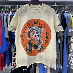 เสื้อยืดผู้ชายคุณภาพสูง ผ้าคอตตอน 100% เนื้อหนา แบรนด์ไฮสตรีท แขนสั้น สำหรับผู้ชาย - Product Image 2