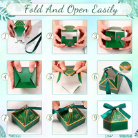 Vente directe d'usine, boîte à bonbons en forme de diamant, boîte cadeau créative pour mariage, fournitures de mariage, vente en gros, style européen