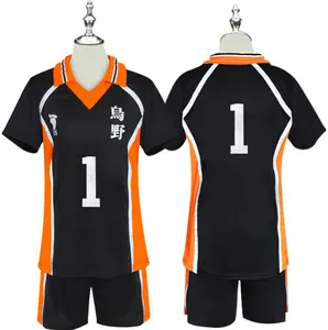 球衣制服青年Haikyuu Cosplay服装Karasuno高中排球俱乐部Hinata Shyouyou Kageyama Tobio运动服