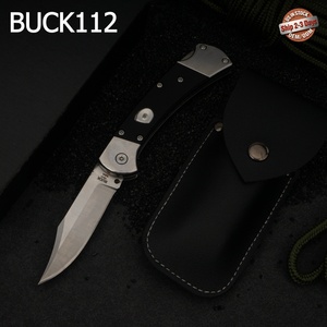 Cuchillo Plegable Tredknix BUCK112 con Hoja D2, Empuñaduras G10, Punta de Lanza, Borde Plano, 18.5cm de Longitud Total, Cuchillo de Camping, DIY OEM - Product Image 1