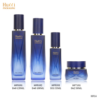 Emballage personnalisé de flacons et pots cosmétiques en verre de luxe de 50 ml, 100 ml, 120 ml, pour toner, sérum, crème pour le visage