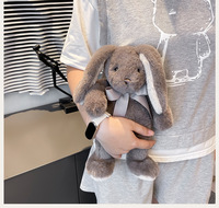 Lapin en peluche de 12 pouces à longues oreilles lapin de Pâques doux lapin en peluche animaux en peluche jouets en peluche lapin en peluche avec longue oreille