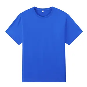 Fabricación de prendas sobrantes Overstock Apparels Branded Labels Mens manga corta algodón 170 GSM verano Camisetas cuello redondo lote