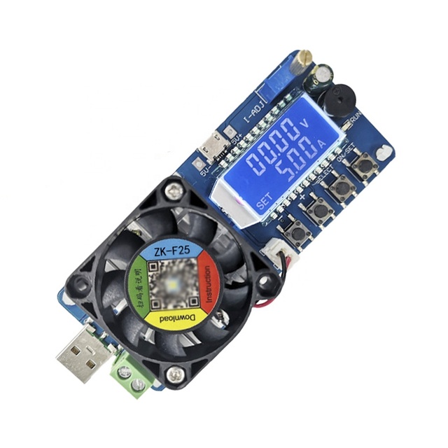 FX25 FX35 Battery Capacity Tester Constant Current Electronic Load 25W 35W USB Digital LED Power Tester Adjustable Resistor