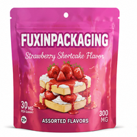 Sachets Mylar personnalisés 3,5g 7g 14g 28g avec fenêtre, anti-odeur, à l'épreuve des enfants, pochettes souples en aluminium pour emballage de capsules et suppléments