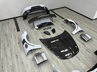 Kit carrosserie pour nouvelle Porsche 911/991 Turbo : pare-chocs avant, jupes latérales, garde-boue, diffuseur arrière et capot, style semi-carbone
