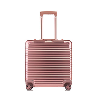 18-Inch All-Aluminum-Magnesium Alloy Trolley Case <b>With</b> Universal <b>Wheels</b> Business Carry-On Luggage Combination <b>Lock</b> Travel Case - Product Image 4