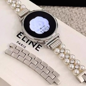 Bracelet de montre à double rangée de perles pour femmes, compatible avec Huawei Watch GT5 Pro GT3 <span class=keywords><strong>Honor</strong></span> 4 Pro <span class=keywords><strong>GS3</strong></span>, bracelet de remplacement - Product Image 3