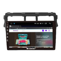 Radio mobil android navigasi GPS, perangkat Headunit 9 inci untuk Toyota vios YARiS 2007-2012, radio mobil android octa-core 2 Din ganda