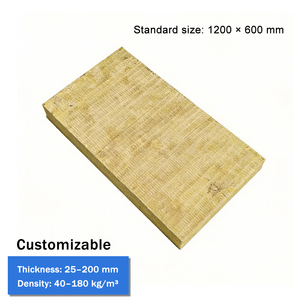 Paneles de Aislamiento de Lana de Roca Resistentes al Fuego, Lámina Cuadrada Ecológica, Aislamiento Térmico y Acústico para Techos de Hoteles - Product Image 2