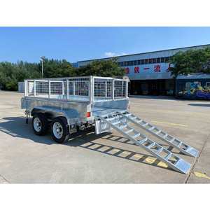 <span class=keywords><strong>Camion</strong></span> à <span class=keywords><strong>benne</strong></span> basculante hydraulique à double essieu arrière 8x5, galvanisé, équipé de feux LED et d'une cage en treillis métallique, vente directe d'usine - Product Image 5