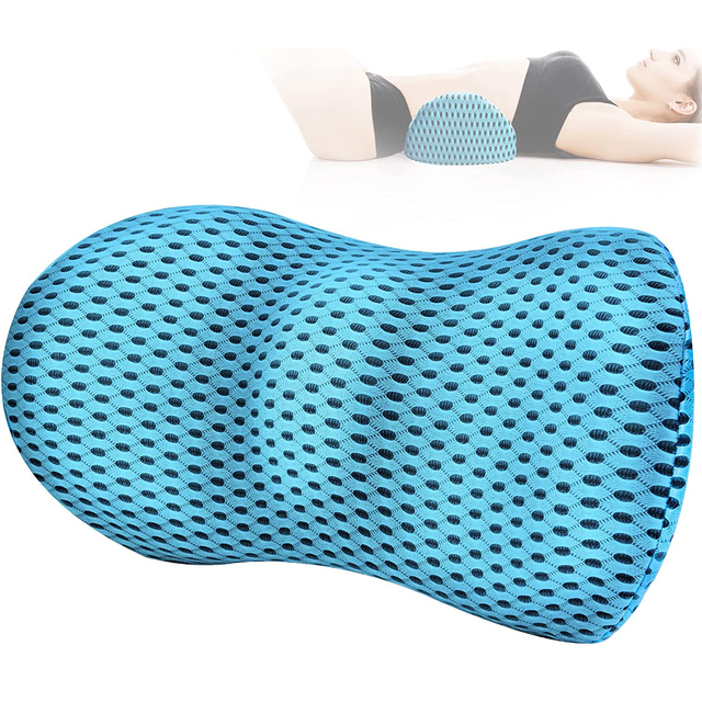 Kingworth Car Seat Office Bed Breathable Ergonomics Orthopedic Memory Foam Waist Lumbar Support Back Pain Cushion for Driving