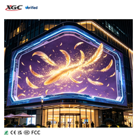 Grand panneau d'affichage LED extérieur 3D à vision directe, mur d'angle, panneau publicitaire périmétrique de stade, panneau de signalisation routière, mur vidéo commercial pour villa