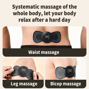 <span class=keywords><strong>Mini</strong></span> PU patch tragbares Massagegerät elektronisches Nackenrücken Beinarm-Massagegerät - Product Image 4
