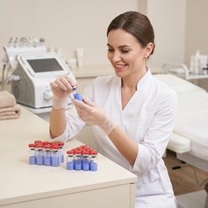 100mg GHK-CU Blue Copper Freeze-Dried Powder (<b>Syntheses</b> Material Intermediates) for Daily Skin Care Formulations - Product Image 3