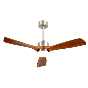 Ventilador de Techo LED de Estilo Mid-Century con Luz de Espectro Completo, Control Remoto, Lámpara de Ventilador DC para Dormitorio, Comedor, Oficina en Casa - Product Image 3