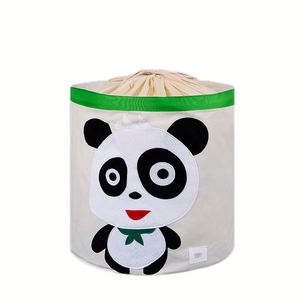 Extra <b>Large</b> Foldable Canvas Clothes Hamper for Nursery <b>Stuffed</b> <b>Animal</b> Storage Basket - Product Image 3
