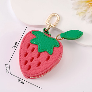 Mini Cute Fruit Shaped Coin Purse Ladies Storage Bag Keychain Wallet Pendant Fashion Jewelry Organizer Bag Charm for Women - Product Image 4