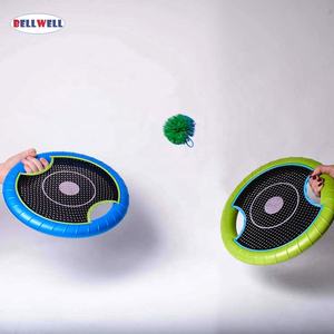 Ensemble de mini <span class=keywords><strong>trampoline</strong></span> portable Bellwell, raquette à <span class=keywords><strong>balle</strong></span> et disque volant - Product Image 5