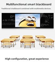 Pizarra Interactiva con Control Remoto, Pantalla Grande de 86 Pulgadas con Android 14 y 20 Puntos Táctiles para Educación Escolar