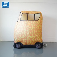 Publicité gonflable personnalisée de modèle de ballon de voiture de dessin animé de voiture de simulation