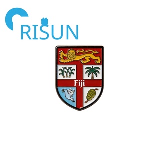 เข็มกลัดที่ระลึกการท่องเที่ยวหมู่เกาะฟิจิแบบขายส่ง เข็มกลัดติดหมวกลายธงชาติ<span class=keywords><strong>ฟิจิ</strong></span> ซูวา <span class=keywords><strong>ฟิจิ</strong></span> ลายปลาทิกิ เข็มกลัดเคลือบ - Product Image 3