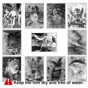 Kit de cyanotype A4 vierge, 10 feuilles, pour motifs personnalisés, fournitures d'art pour impression solaire avec tutoriel en anglais, cadeaux - Product Image 4