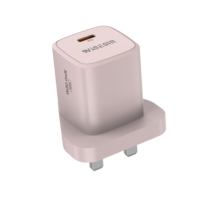 Chargeur rapide GaN WISESIR 30W, prise UK, adaptateur mural Type-C, AC100-240V, compact, portable, matériau ignifuge