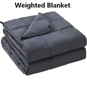 Couverture lestée OEM avec billes de verre, matelassée 5x5, pour adultes, distribution uniforme du poids, taille personnalisée - Product Image 1