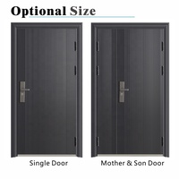 Porte d'Entrée Principale de Luxe en Acier Anti-Effraction pour Maison