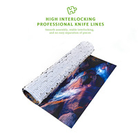 Puzzle personnalisé 1000 pièces Forêt Magique Grise, lignes de découpe, lamination UV brillante, affiche 1:1, direct usine, épais, sans bavures
