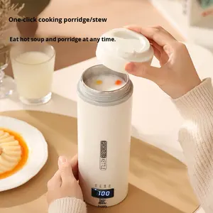 Dikkatle seçilmiş taşınabilir elektrikli su kaynama fincan Mini akıllı yalıtımlı 12-24 saat termal performans paslanmaz çelik - Product Image 3