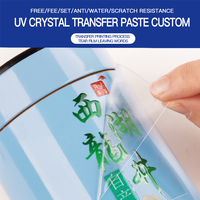 Étiquettes autocollantes personnalisées avec logo imprimé, écologiques, en PVC imperméable, avec estampage à chaud doré, transfert UV, réutilisables, durables, pour lunettes, aliments et boissons