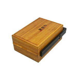 Bamboo Box Rectangle Custom Made Portable Gift Box For Tea Storage And Travel Use - Product Image 5
