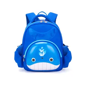 최고 품질 도매 귀여운 푸른 고래 Eva 방수 소년 kawaii 유치원 배낭 멋진 경량 학교 가방