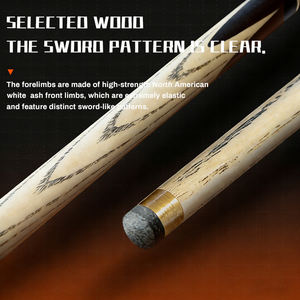 Queue de <span class=keywords><strong>billard</strong></span> professionnelle en frêne SLP de 57 pouces et 19 onces, en bois de frêne 3/4 divisé avec embout en ébène de 10,5 mm pour le snooker et le <span class=keywords><strong>billard</strong></span> - Product Image 6