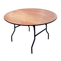 Table de buffet pliable moderne en bois avec design à panneaux pour hôtels et salles à manger