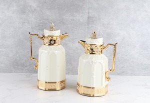 <span class=keywords><strong>Théière</strong></span> en <span class=keywords><strong>verre</strong></span> isolée de luxe 1000ml flacon Dallah arabe nouvelle conception thermos cafetière pour la maison et l'hôtel - Product Image 6