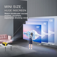 2024 M24 Portable LED Vidéo Projecteur Smart Home Cinéma Projecteur de Poche DLP Lentille 3D Caractéristiques 720p Education Business