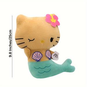 Entrega en 3-5 Días en EE. UU. Peluche de Hello Kitty Hawaiana Bronceada Sirena, Gatita de Peluche Abrazable, Animal de Peluche Grande - Product Image 2