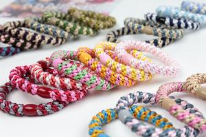 Lazos elásticos coreanos de goma de colores para el cabello, banda elástica para el cabello, accesorios para el cabello para niña de buena calidad, venta al por mayor - Product Image 4