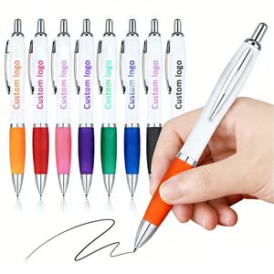 Stylos à bille promotionnels en gros, bon marché, portables, durables, pour l'école et le bureau, avec logo personnalisé - Product Image 1