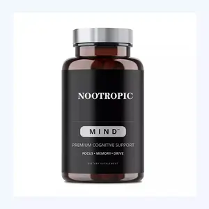 Private Label Nootropic Ginkgo biloba Bacopa monnieri funghi capsule Vegan DHA Brain Booster integratori capsule