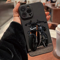 Cool moto impression bord droit Silicone TPU housse de téléphone portable pour Iphone 7 8 X Xr Xs 11 12 13 14 15 16 17 Pro Max
