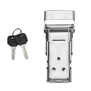 Caja Lateral de Acero Inoxidable para Motocicleta, Caja de Herramientas, Candado de Seguridad, Pestillo de Palanca - Product Image 2