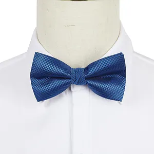 ربطات عنق للرجال مخصصة بألوان سادة بلون سادة مربعات صغيرة مزخرفة بربطة عنق صلبة بدلة رسمية رسمية ربطة عنق زرقاء ملكية