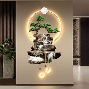 Прямые продажи с фабрики, современная роскошная светодиодная Акриловая картина, дизайн для гостиной отеля, большая настенная художественная роспись - Product Image 2